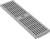 Image of Product. Bottom orientation. Floor Drain Grates. Trench Floor Drain Grates, Style 1.