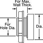 Image of Attribute. Side1 orientation. Contains Annotated. Through-Wall Mount.