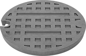 Image of Product. Bottom orientation. Manhole Covers. Solid.