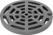 Image of Product. Vented with Dump No Waste—Drains to Waterways Message. Side1 orientation. Manhole Covers. Vented, Dump No Waste—Drains to Waterways.