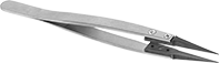 Image of Product. Front orientation. Tweezers. Replaceable-Tip Tweezers, Standard Pointed Tips.