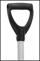 Image of Specification. Front orientation. ZoomedIn view. Contains Border. D-Handle. Nonsparking Scooping Shovels.