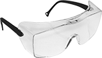 Image of Product. Front orientation. Safety Glasses. Eyeglass-Fit Panoramic Safety Glasses, Style E.