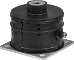 Image of Product. Front orientation. Vibration-Damping Mounts. Shock-Absorbing Air Spring Vibration-Damping Mounts.