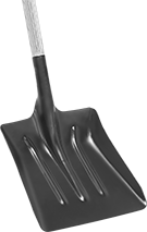 Image of Product. Front orientation. ZoomedIn view. Shovels. Extra-Large Scooping Shovels, Style C.