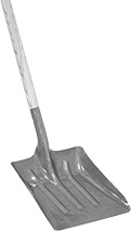 Image of Product. Front orientation. ZoomedIn view. Shovels. Heavy Duty Scooping Shovels, Style B.