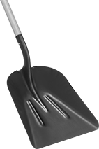 Image of Product. Front orientation. ZoomedIn view. Shovels. Extra-Large Scooping Shovels, Style B.