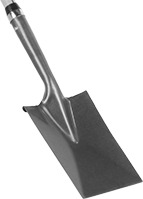 Image of Product. Front orientation. ZoomedIn view. Shovels. Edging Spades, Style B.