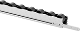 Image of ProductInUse. Connecting Brackets Shown Installed. Front orientation. Connecting Bracket. Clamp-On Framing and Fittings .
