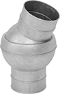 Image of Product. Front orientation. Duct and Fittings. Quick-Disconnect Duct and Fittings, Ball Joints.