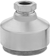 Image of Product. Front orientation. Leveling Mounts. Vibration-Damping Swivel Leveling Mounts with Threaded Hole, With Cushion.