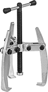 Image of Product. Puller with T-Handle. Front orientation. Gear and Bearing Pullers. External-Grip Gear and Bearing Pullers, Three Jaws with Tips on One End, Forcing Screw with T-Handle.