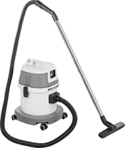 Image of Product. Front orientation. Vacuum Cleaners. Fine-Filtration Vacuum Cleaners for Dry Pickup, Plastic Tank, 4 gal. Capacity.