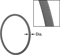 Image of Product. Front orientation. Contains Inset. Round Belts. Textured Round Belts.