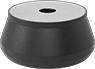 Image of Product. Bottom orientation. Vibration-Damping Mounts. Vibration-Damping Sandwich Mounts with Unthreaded Hole, Style 1.