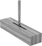Image of ProductInUse. Front orientation. Router Bits. Drill/Mill Router Bits , Uncoated High-Speed Steel, Drill/Mill Cut Style—Plunge-Cut.