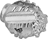 Image of Product. Front orientation. Drain Snake Heads. Drop Heads.