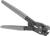 Image of Product. Pinch Clamp with Straight and Side Jaw and Cushion Grip. Front orientation. Hose and Tube Pliers. Clamp-Installing Hose and Tube Pliers, Straight-and-Side Jaws and Cushion Grip, For Pinch Hose Clamps.