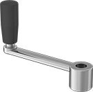 Image of Product. Front orientation. Crank Handles. Unthreaded Through-Hole-Mount Crank Handles, Round Hole, Style 6.