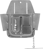 Image of Product. Front orientation. Tool Pouches. Multi-Compartment Belt Pouches, Style E.