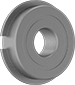 Image of Product. Front orientation. Ball Bearings. Ball Bearings with Retaining Ring, Shielded.