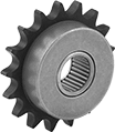 Image of Product. Front orientation. Idler Sprockets. For Single Strand, Needle-Roller Bearing.