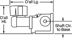 Image of Attribute. Front orientation. Contains Annotated. Speed-Control Right-Angle AC Gearmotors.