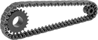 Image of ProductInUse. Shown Installed (Sprockets Not Included). Front orientation. Inverted-Tooth Chain.