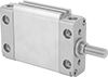 Thin-Profile Flexible-Mount Nonrotating Air Cylinders