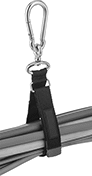 Image of ProductInUse. Front orientation. Hook and Loop Straps. Mountable Hook and Loop Straps, Carabiner Mount, Straps with Buckle and 360° Rotation.