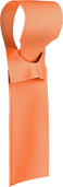 Image of Product. 12" Ht.×3 1/8" Wd. (Orange). Front orientation. Orange. Metal-Detectable Cardstock Write-On Tags, 12" High, 3 1/8" Wide.
