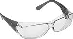 Image of Product. Front orientation. Safety Glasses. Eyeglass-Fit Panoramic Safety Glasses, Style A.