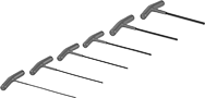 Image of Product. Front orientation. T-Handle Keys. T-Handle Key Sets.