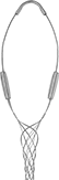 Image of Product. Front orientation. Cable Support Grips. Single-Loop Cable Support Grips.