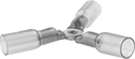 Image of Product. Front orientation. Wire Splices, Connectors, and Taps. Multi-Direction Heat-Shrink Crimp-On Splices.