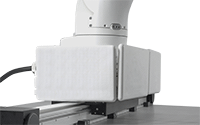 Image of ProductInUse. Padding Installed on a Positioning Slide. Front orientation. Switch Padding. Contact-Sensing Switch Padding.