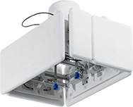 Image of ProductInUse. Padding Installed on a Vacuum Lifter. Front orientation. Switch Padding. Contact-Sensing Switch Padding.