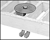 Image of ProductInUse. Front orientation. Contains Border. Bar Grating Clips. Fiberglass Bar Grating Clips, C-Clip, Style D.