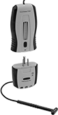 Image of Product. Front orientation. Exploded view. Circuit Breaker Identifiers. 120V AC.