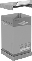 Image of Product. Front orientation. Recycling Containers. Disposable Glove Recycling Containers.