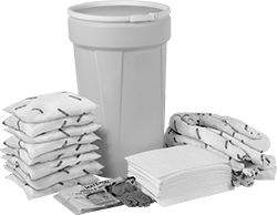 Image of Product. Front orientation. Spill-Control Kits. Spill-Control Sorbent Kits, Plastic Drum.