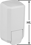 Image of Product. Front orientation. Contains Annotated. Soap Dispensers. Gojo Cartridge Soap Dispensers, Style B.