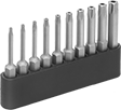 Image of Product. Quick-Change Hex Shank. Front orientation. Screwdriver Bits. Tamper-Resistant Torx Bit Sets, For Power Tools.