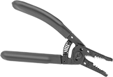 Image of Product. Front orientation. Wire and Cable Strippers. Electrical Wire Strippers, With Plier Nose, Bolt Cutter, and Wire Cutter.