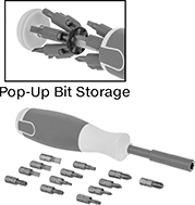 Image of Product. Front orientation. Contains Annotated, Inset. Screwdrivers. Electrical Insulating Bit Screwdrivers.