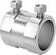 Image of Product. Screw-Clamp Connection. Back orientation. Conduit and Fittings. Medium-Wall (IMC) and Thick-Wall (RMC) Metal Conduit and Fittings, Connector Fitting, Straight, Screw-Clamp Conduit Connection.