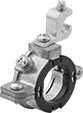 Image of Product. Front orientation. Grounding Clamps. Grounding Conduit Clamps, Grounding Clamp with Hinge.