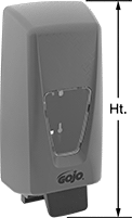 Image of Product. Front orientation. Contains Annotated. Soap Dispensers. Gojo Cartridge Soap Dispensers, Style D.