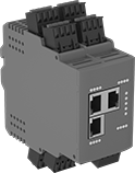 Image of Product. Front orientation. IO Link Connectors. Controllers, DIN-Rail Mount.
