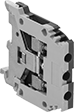 Image of Product. Front orientation. Terminal Blocks. Modular DIN-Rail Mount Terminal Blocks, Ground Terminal Blocks with Screw-Clamp Terminals.